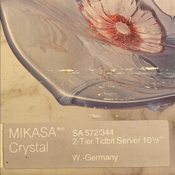Mikasa 2 tier tidbit server 10 1/2 “ Walther Glas” - Picture 3 of 4
